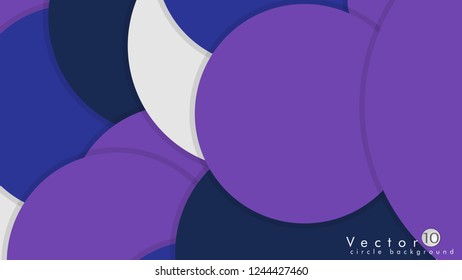 Simple and Colorful Circles Background , Design Vector - eps10