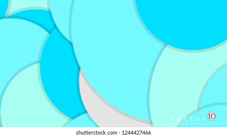 Simple and Colorful Circles Background , Design Vector - eps10
