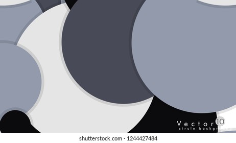 Fondo de círculo simple y colorido, Vector de diseño - eps10