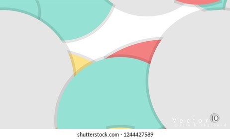 Simple and Colorful Circles Background , Design Vector - eps10