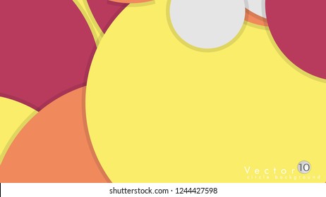 Simple and Colorful Circles Background , Design Vector - eps10