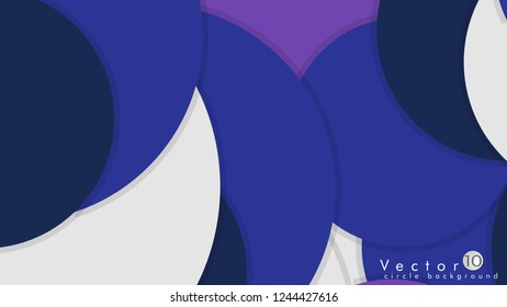 Simple and Colorful Circles Background , Design Vector - eps10