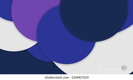 Simple and Colorful Circles Background , Design Vector - eps10