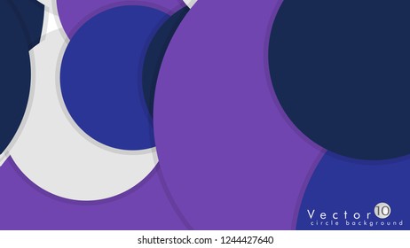Simple and Colorful Circles Background , Design Vector - eps10
