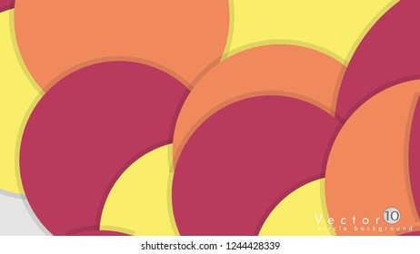 Simple and Colorful Circles Background , Design Vector - eps10