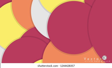 Simple and Colorful Circles Background , Design Vector - eps10