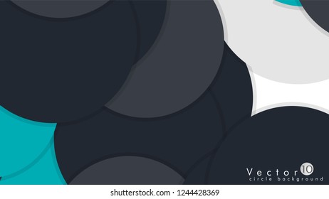 Simple and Colorful Circles Background , Design Vector - eps10