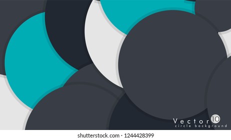 Simple and Colorful Circles Background , Design Vector - eps10