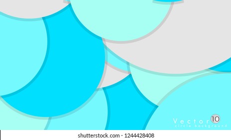 Simple and Colorful Circles Background , Design Vector - eps10