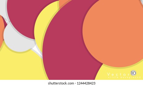 Simple and Colorful Circles Background , Design Vector - eps10