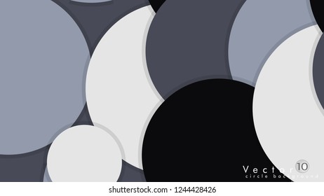 Simple and Colorful Circles Background , Design Vector - eps10