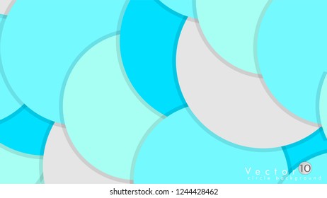 Simple and Colorful Circles Background , Design Vector - eps10