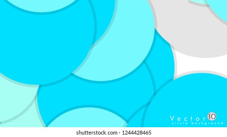 Simple and Colorful Circles Background , Design Vector - eps10