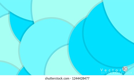 Simple and Colorful Circles Background , Design Vector - eps10