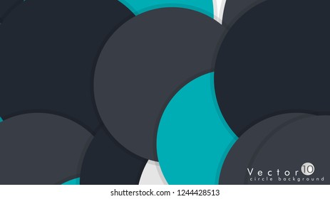 Simple and Colorful Circles Background , Design Vector - eps10