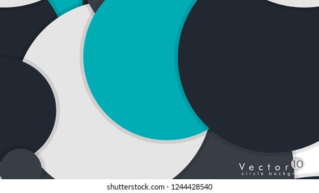 Simple and Colorful Circles Background , Design Vector - eps10