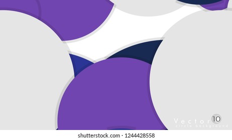 Simple and Colorful Circles Background , Design Vector - eps10