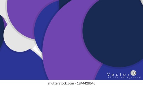 Simple and Colorful Circles Background , Design Vector - eps10