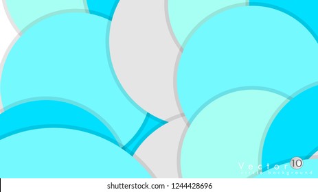 Simple and Colorful Circles Background , Design Vector - eps10