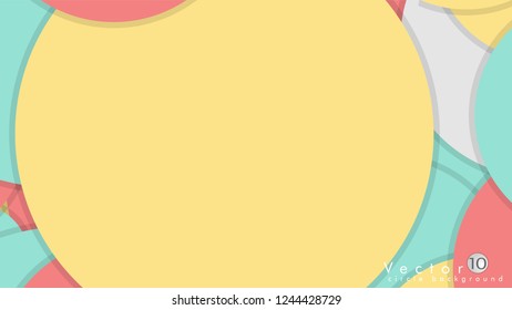 Simple and Colorful Circles Background , Design Vector - eps10