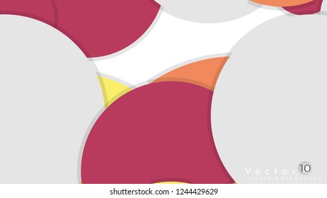Simple and Colorful Circles Background , Design Vector - eps10