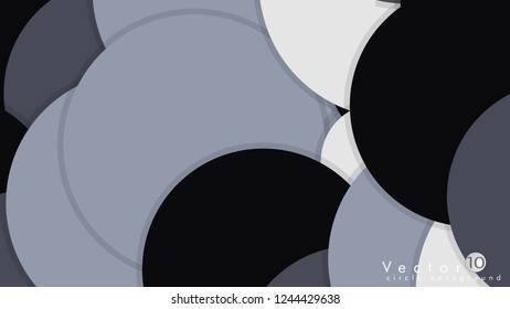Simple and Colorful Circles Background , Design Vector - eps10