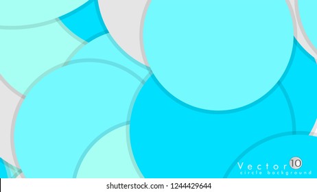 Simple and Colorful Circles Background , Design Vector - eps10