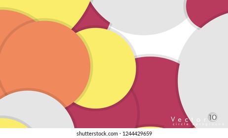 Simple and Colorful Circles Background , Design Vector - eps10