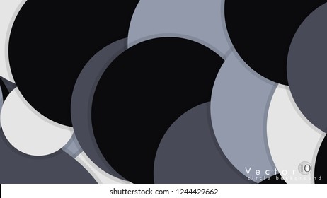 Simple and Colorful Circles Background , Design Vector - eps10