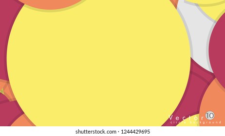 Simple and Colorful Circles Background , Design Vector - eps10