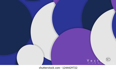 Simple and Colorful Circles Background , Design Vector - eps10