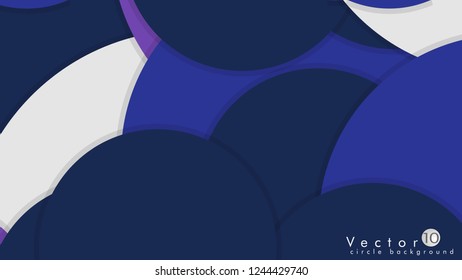 Simple and Colorful Circles Background , Design Vector - eps10