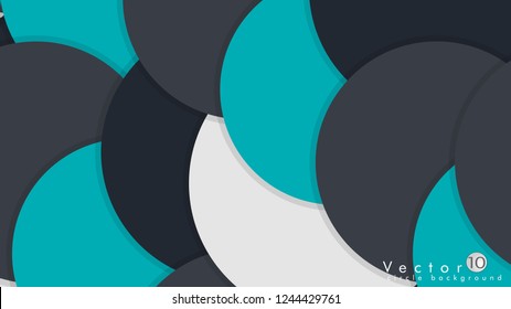Simple and Colorful Circles Background , Design Vector - eps10