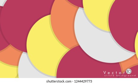 Simple and Colorful Circles Background , Design Vector - eps10