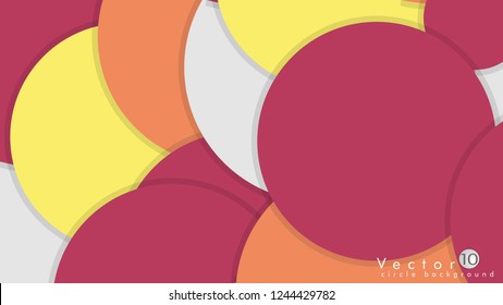 Simple and Colorful Circles Background , Design Vector - eps10