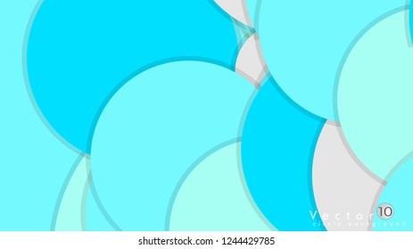 Simple and Colorful Circles Background , Design Vector - eps10