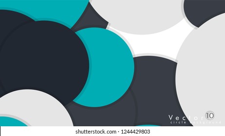 Simple and Colorful Circles Background , Design Vector - eps10