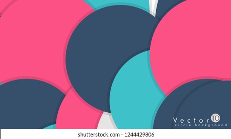 Simple and Colorful Circles Background , Design Vector - eps10