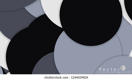 Simple and Colorful Circles Background , Design Vector - eps10