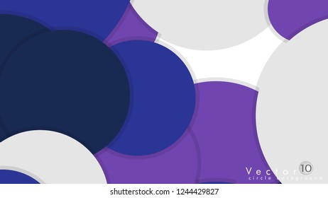 Simple and Colorful Circles Background , Design Vector - eps10