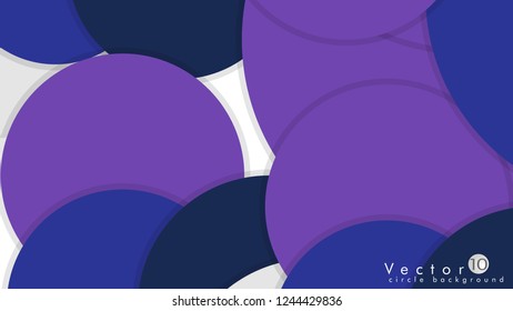 Simple and Colorful Circles Background , Design Vector - eps10