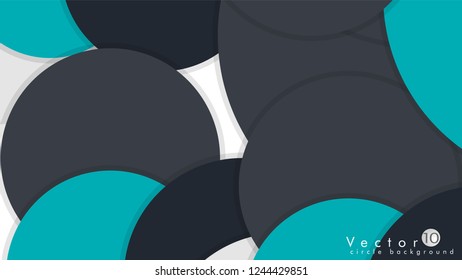 Simple and Colorful Circles Background , Design Vector - eps10