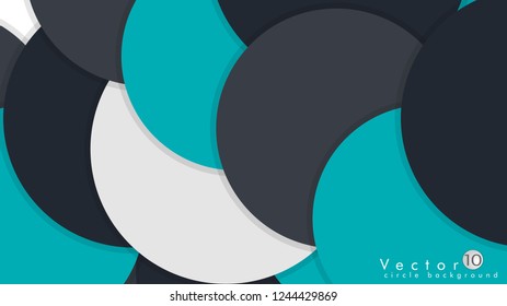 Simple and Colorful Circles Background , Design Vector - eps10