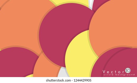 Simple and Colorful Circles Background , Design Vector - eps10