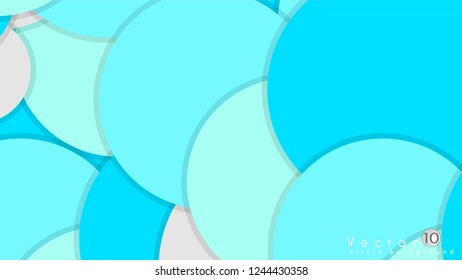 Simple and Colorful Circles Background , Design Vector - eps10