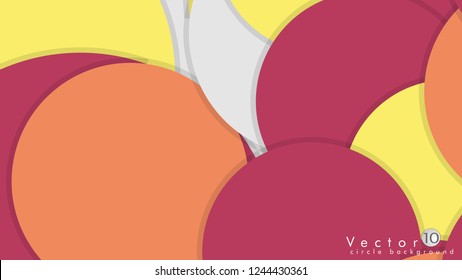 Simple and Colorful Circles Background , Design Vector - eps10