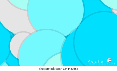 Simple and Colorful Circles Background , Design Vector - eps10