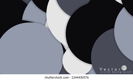 Simple and Colorful Circles Background , Design Vector - eps10