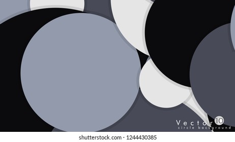 Simple and Colorful Circles Background , Design Vector - eps10
