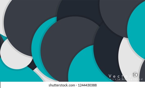 Simple and Colorful Circles Background , Design Vector - eps10